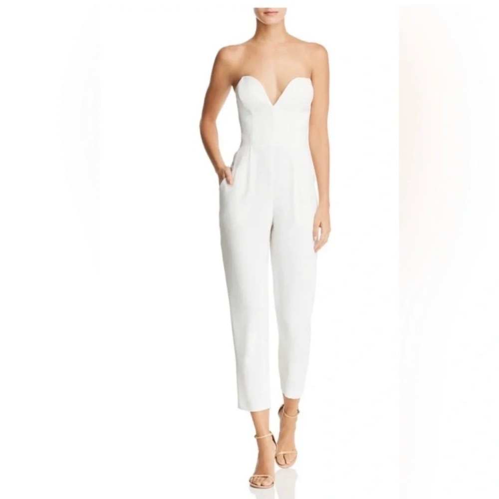 Amanda Uprichard ivory jumpsuit size P